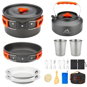 THTYBROS 17pc Camping Cookware Kit