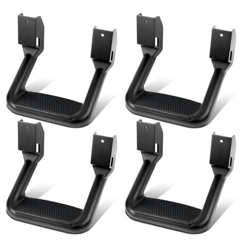 DNA Motoring 4 Pcs of Aluminum Side Hoop Steps, Universal St