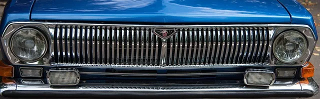 Car radiator where coolant releases absorbed engine heat into the air