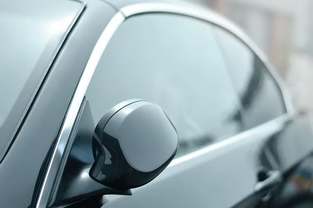 Tinted car window, which blocks far more cabin heat than paint color alone