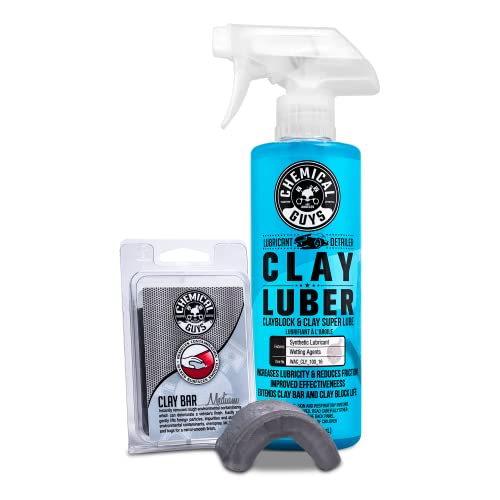 Chemical Guys medium duty clay bar kit with synthetic lubricant