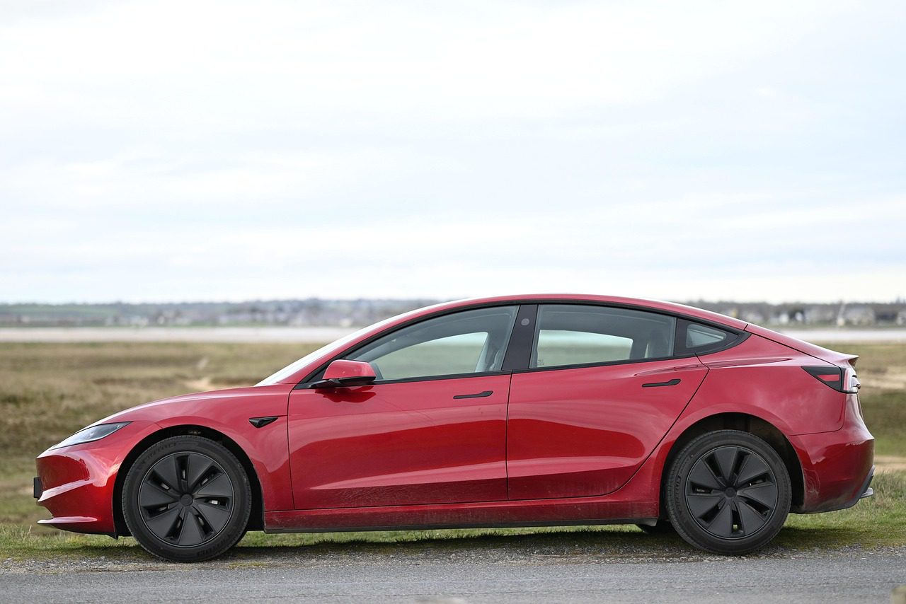 An electric vehicle charging in a city, reflecting the shift toward EVs in modern lifestyles.