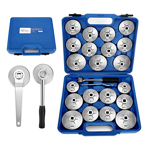 BETOOLL 23pcs Oil Filter Wrench Set, Oil Filter Socket Set w