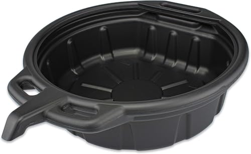 NEIKO 20762A Oil Drain Pan | Black Plastic Anti Splash | Mot