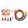 Car AC manifold gauge set for R134a refrigerant removal