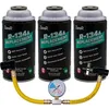ZeroR AC recharge kit R134a large canister with leak sealer