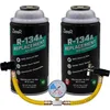 ZeroR AC recharge kit R134a refrigerant with gauge
