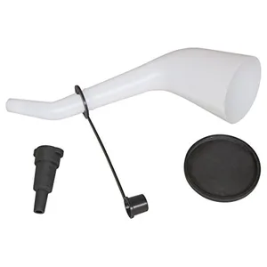 Automotive oil fill funnel with cap