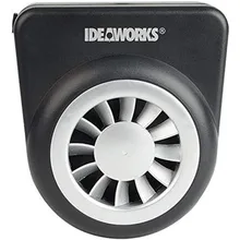 Solar-powered car window ventilation fan