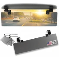 Glare Guard clip-on polarized sun visor extender