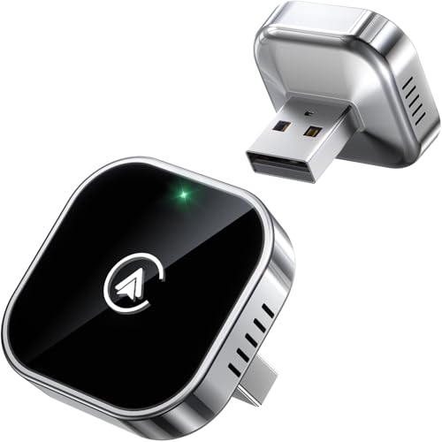Teeran 2-in-1 wireless CarPlay and Android Auto adapter dongle