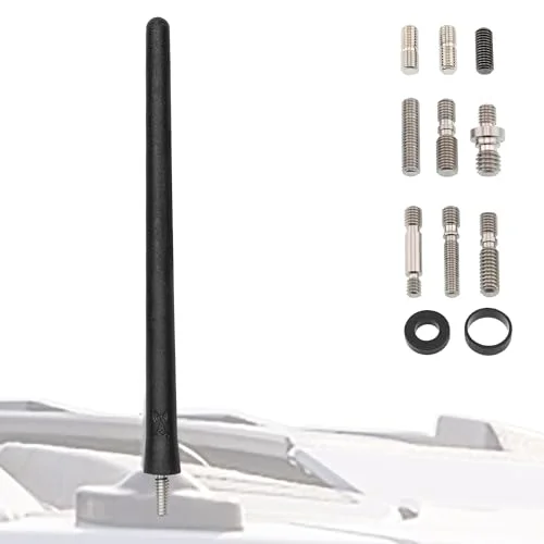 Votex Black Short Rubber 6 3/4 Inch Universal Antenna Kit ...