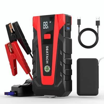 Scatach 3000A Car Battery Jump Starter,12V Jump Starter Battery Pack Portable (up to 9.0L Gasoline and 7.0L Diesel Engine), Jump Box with 3 Modes