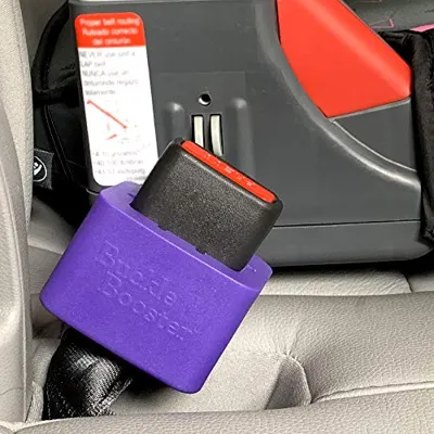 2-Pack Seat Belt Buckle Booster (BPA Free) - Raises Your Seat Belt for Easy Access - Stop Fishing for Buried Seat Belts - Makes Receptacle Stand Upright for Quicker Buckling (2)