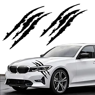2PCS Claw Mark Decals for Cars,Headlight Car Sticker,Stripes Scratch Decal ...