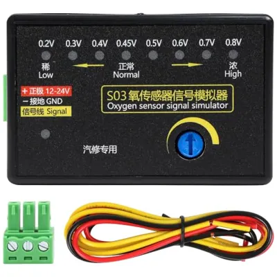 3TVol O2 Sensor Signal Simulator Automotive Tester, Car Signal Diagnostic Tool for Fault...