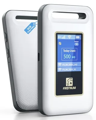 4G LTE Portable WiFi for Travel, Mobile Hotspot Device, 5GB Free US Data