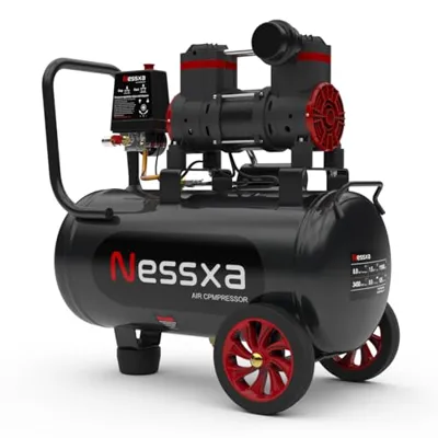 8 Gallon Ultra Quiet Air Compressor, 1.5HP 4.52 CFM, Max 115 PSI Oil-Free Air Compressor Tank, 110V/60hz, 70dB Air Compressor for Car Repair, Spray Painting, Woodwork Nailing
