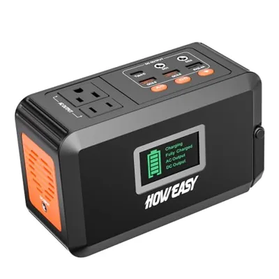 HOWEASY Portable Power Station,120W(240W Peak) Solar Generator