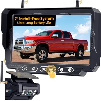 1080P HD Wireless Backup Camera - 1 Minute Magnetic Easy Install No Wiring