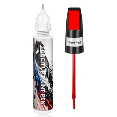 Touch Up Paint for Cars, Pure Red Car Paint Scratch Repair, Auto Paint Repair Pen, ...