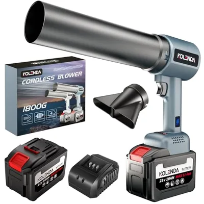 Handheld Cordless Lightweight Powerful Car Dryer Air Blower with 1800G & 335MPH Powerful, ...