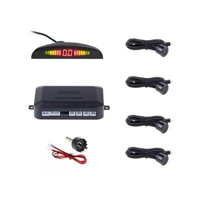 Car Parking sensors,4 Sensors kit Parking sensors Buzzer Radar,Desplay LED,Acoustic Auto ...