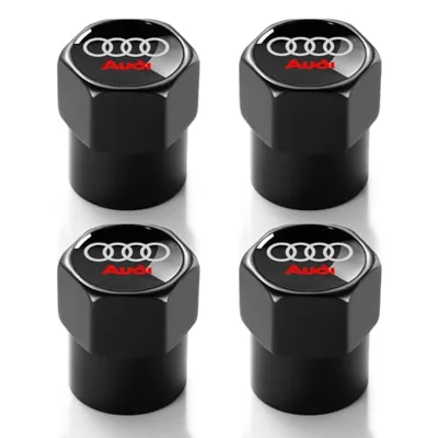 Tire Valve Stem Caps for Audi Metal Car Wheel Air caps Auto Valve Stem Caps Accessories 4 ...