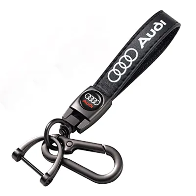 BFIVEANTE Leather Car Keychain for Audi A3 RS3 A4 A5 A6 A7 RS7 A8 Q3 Q5 Q7 R8 Key Chain ...