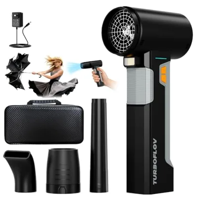 Scodade Cordless Car Dryer Air Blower, 1.6KG Turbo Thrust,4-Speed Rechargeable Electric ...