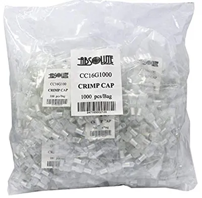Absolute CC16G1000 Crimp Caps for Car Audio and Security Installations ...