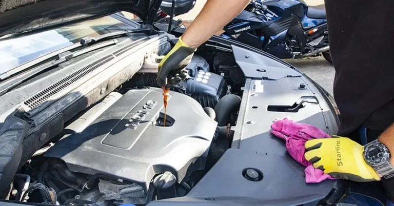 Adding oil to a Ford F-150 engine