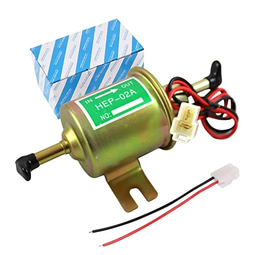 Universal Electric Fuel Pump Kit 12v 3-6 PSI Low Pressure with Fuel Filter 6.56 FT 5/16