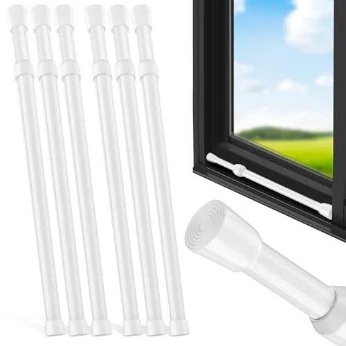 Artoshin 6 Pack Window Security Bar Adjustable Sliding Lock