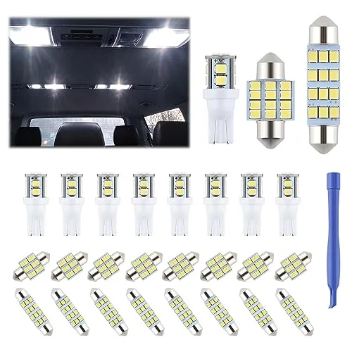Ifunyled 24 Pieces Dome Light Led Car Interior Bulb Kit Set