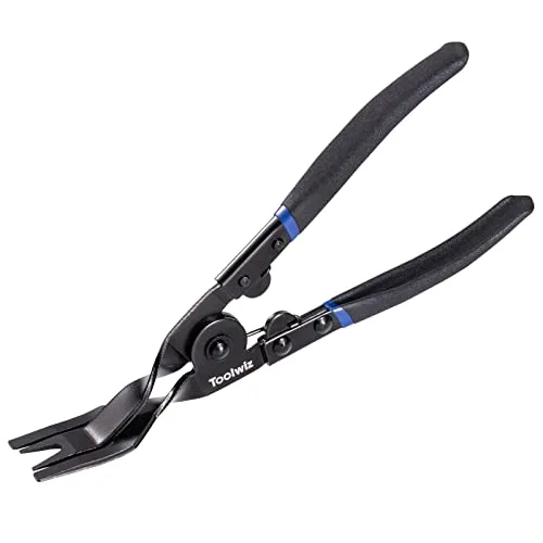 Toolwiz Panel Removal Tool Universal Auto Door Car Upholstery Trim Clip Removal Plier Tool - Car Clip Removal Tool Automotive Prevents Damage to Trim and Fasteners Door Panel Clip Pliers