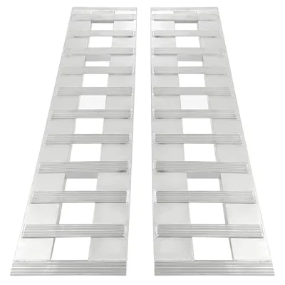 ALMULOO 60' x 15' Aluminum Trailer Ramps 6800 LBS Motorcycle ATV ...