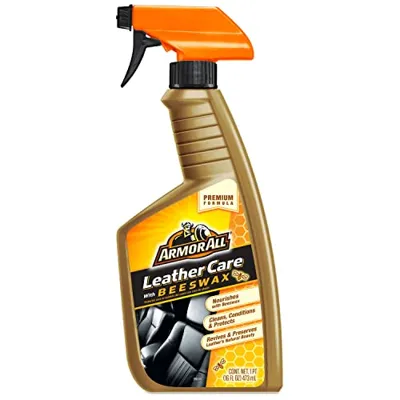 Armor All Car Leather Cleaner Spray, Beeswax Leather Care Spray ...