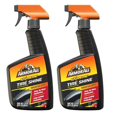 Armor All Car Tire Shine, One-Step Tire Shine Spray for ...