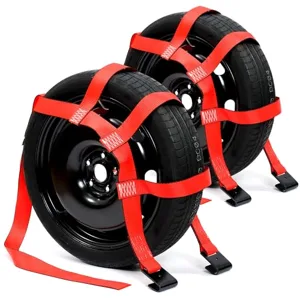 ARMORLOGISTICS Tow Dolly Basket Straps with Flat Hoo
