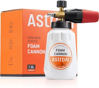AstroAI Foam Cannon for Pressure Washer with 1/4" Quick Connect Plug, 1 L