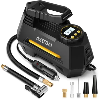 Astroai Tire Inflator Portable Air Compressor Tire Air Pump For Car Ti