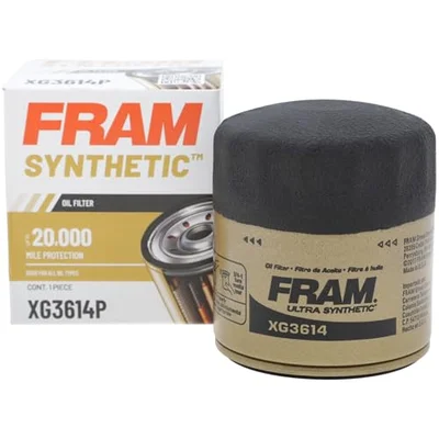 FRAM Synthetic XG3614P 20K Mile Change Automotive Replacement Engine Oil Filter for...