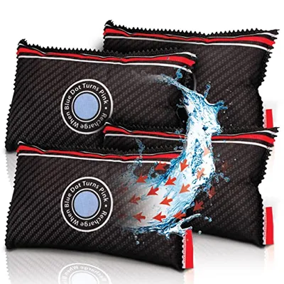 Reusable rechargeable car dehumidifier bag, 2 pack