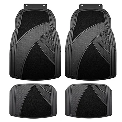 Armor All 79969 4-Piece Black Rubber Carpet Floor Mat