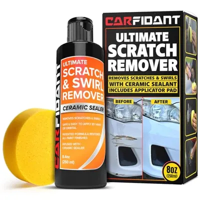 Carfidant Scratch Repair and Swirl Remover - Car Paint Scratch Remover & Restorer Kit with Buffer Pa