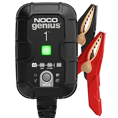 NOCO GENIUS1 1A 6/12V Smart Battery Charger, Trickle Charger & Maintainer