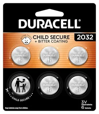 Duracell CR2032 Lithium Battery 4-Count