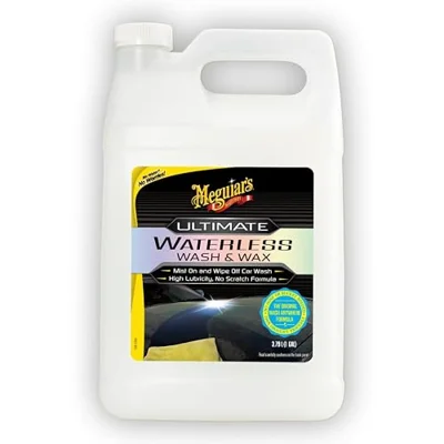 Meguiar's Ultimate Waterless Wash & Wax - Waterless Car Wash & Wax, 1 Gal