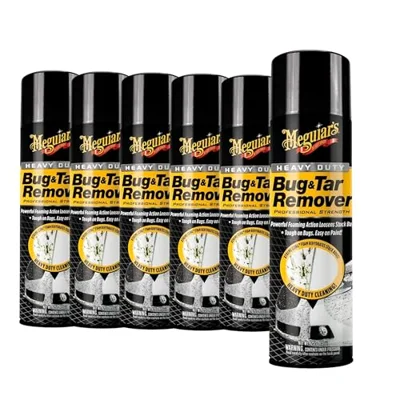 Meguiar's Heavy Duty Bug & Tar Remover, Quick Bug and Tar Remover Spray for Detailing, Pro Strength Clear Coat Safe Technology with Powerful Foaming A